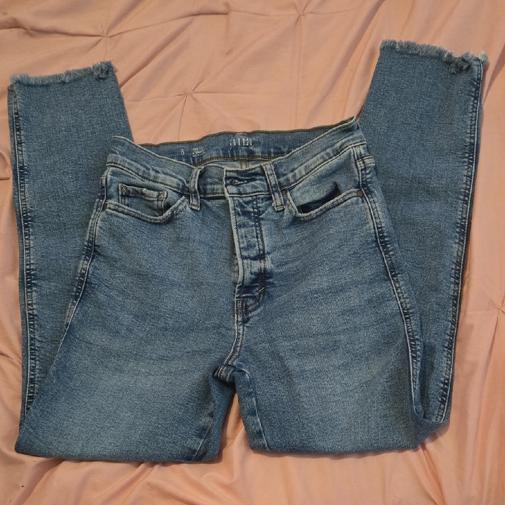 a.n.a Light Blue Ankle Jeans